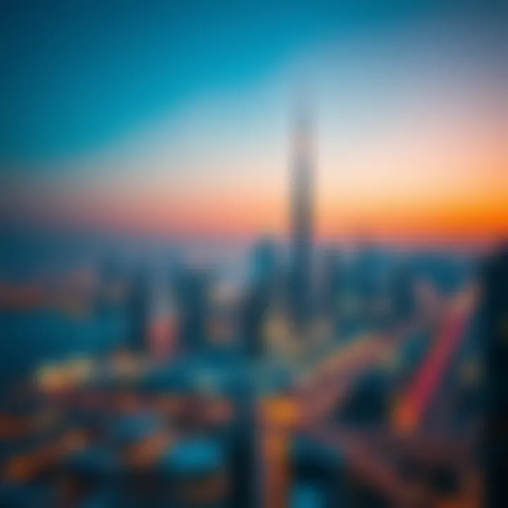 Dubai Skyline and Real Estate Potential Dubai skyline representing real estate opportunities