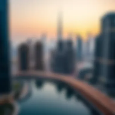 Dubai skyline with real estate investment focus
