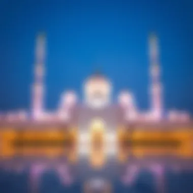 A stunning view of the Sheikh Zayed Grand Mosque during Eid