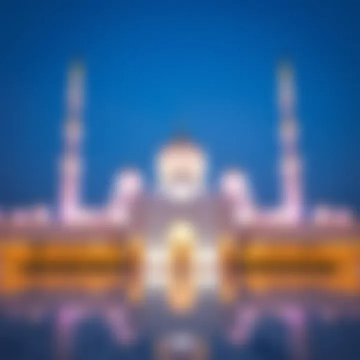 A stunning view of the Sheikh Zayed Grand Mosque during Eid