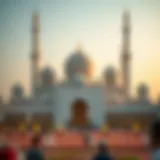 A serene view of the Grand Mosque during Eid celebrations