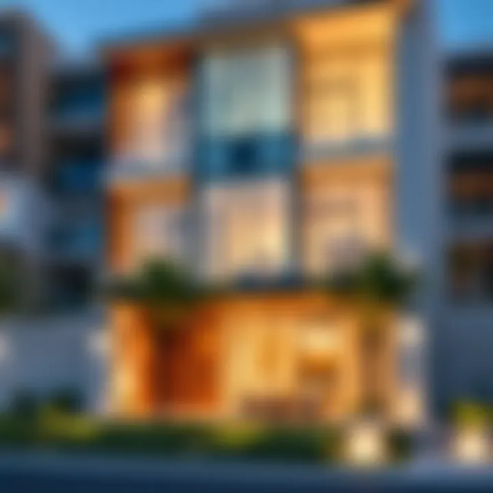 Luxurious facade of Elz Residence showcasing modern architecture