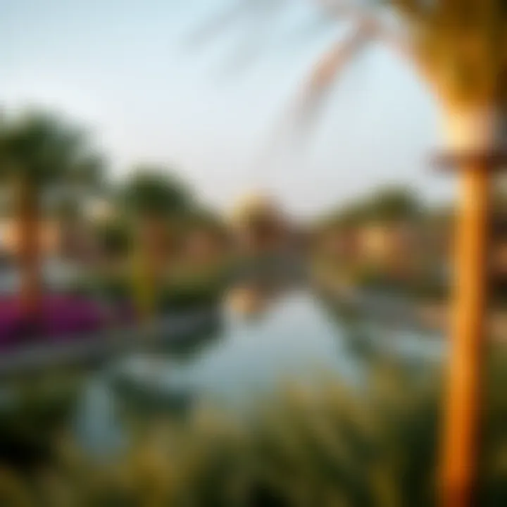 Stunning landscape design within Emaar Oasis promoting serene living