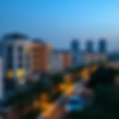 View of popular neighborhoods for renting in Dubai