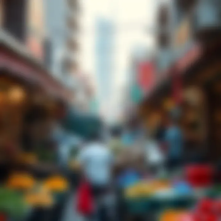 Local market scene showcasing Dubai's vibrant lifestyle