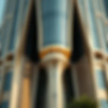 Architectural Details of Al Bakhit Tower Architectural details showcasing the unique design of Al Bakhit Tower