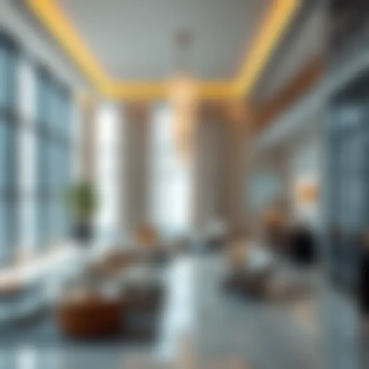 Modern Interior of Al Bakhit Tower Interior space highlighting modern amenities of Al Bakhit Tower