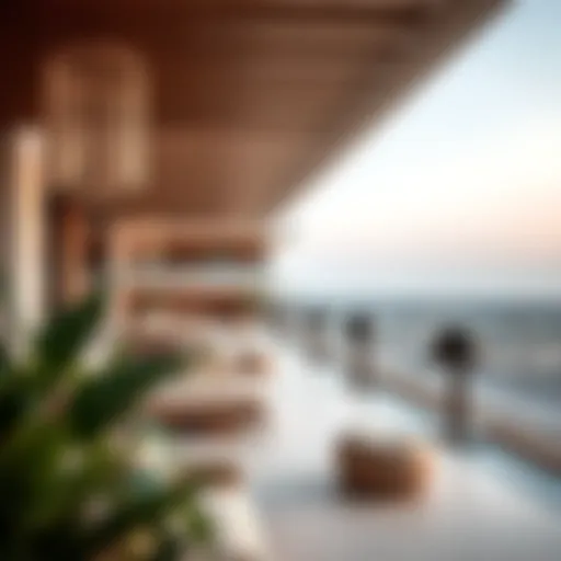 Stunning architectural view of Al Bustan Residence showcasing modern design.