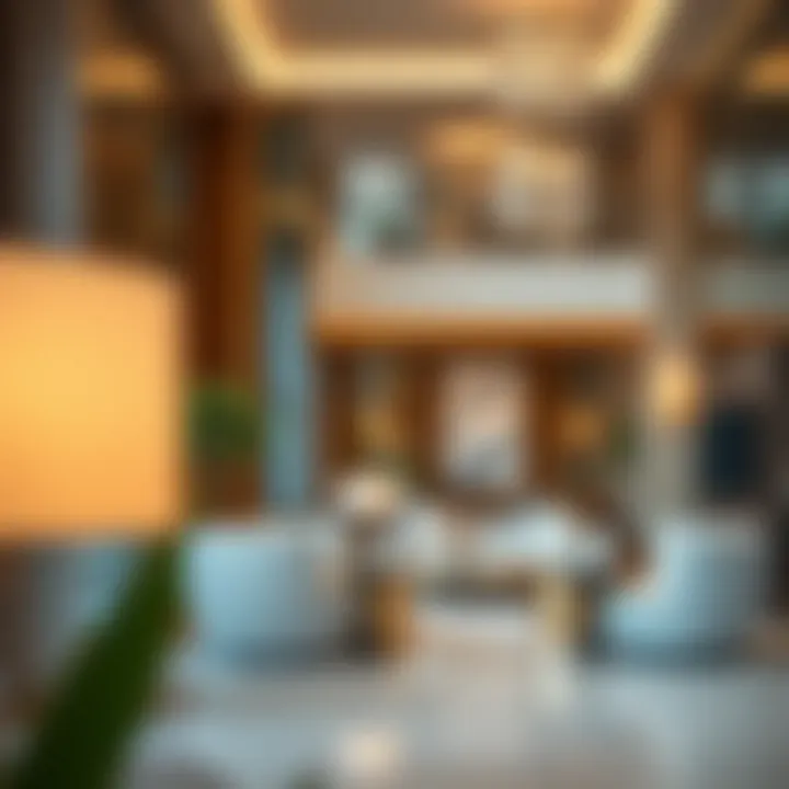 Luxurious interior amenities within Al Bustan Residence highlighting comfort and style.