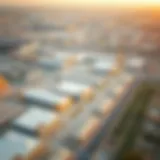 Bird's eye view of Al Hayl Industrial Area showcasing its vast layout