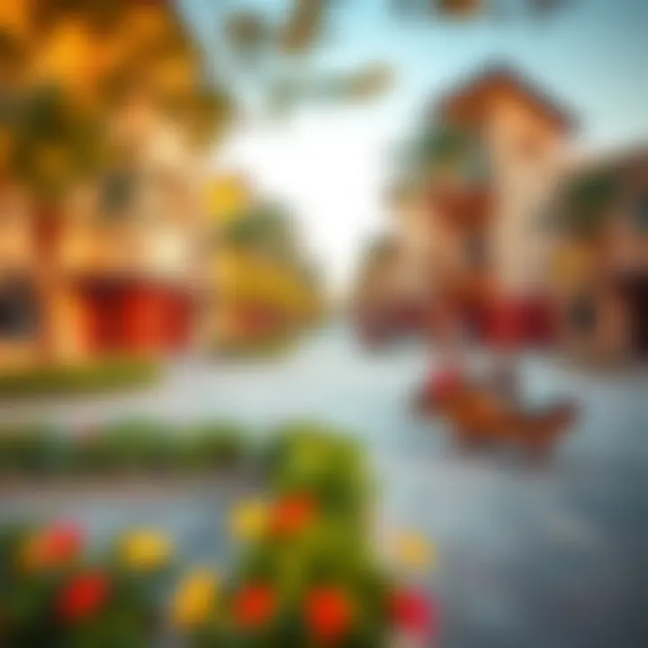 Vibrant community spaces and parks in Al Jaddaf.