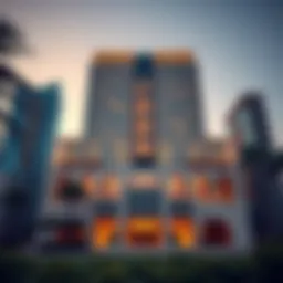 Stunning exterior view of Al Nahda Canary Building One showcasing its architectural design