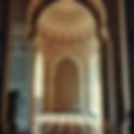 Intricate geometric patterns in Arabic architecture