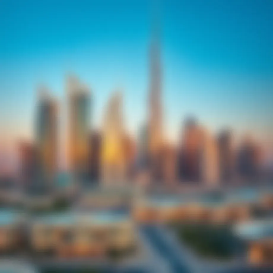 Majestic skyline of Dubai showcasing iconic skyscrapers