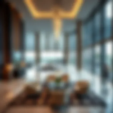 Contemporary Interior of Bay Square Building 12 Interior lobby of Bay Square Building 12 featuring contemporary decor