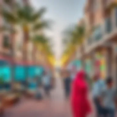 Vibrant community atmosphere in Al Khail Gate