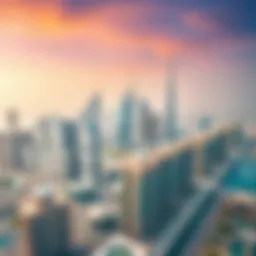 Aerial view of Dubai skyline featuring Binghatti's architectural contributions