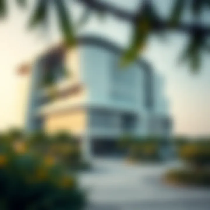 Architectural design of a Binghatti building