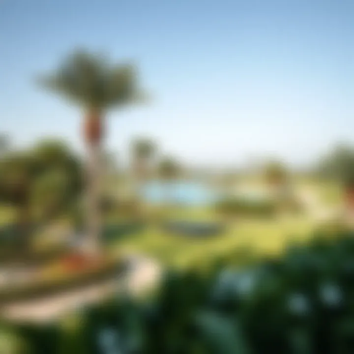 Lush green parks and recreational areas offering a serene environment