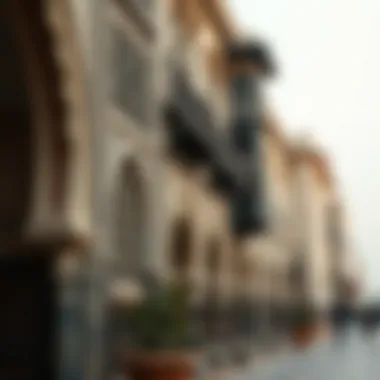 Heritage architecture in Bur Dubai showcasing intricate designs