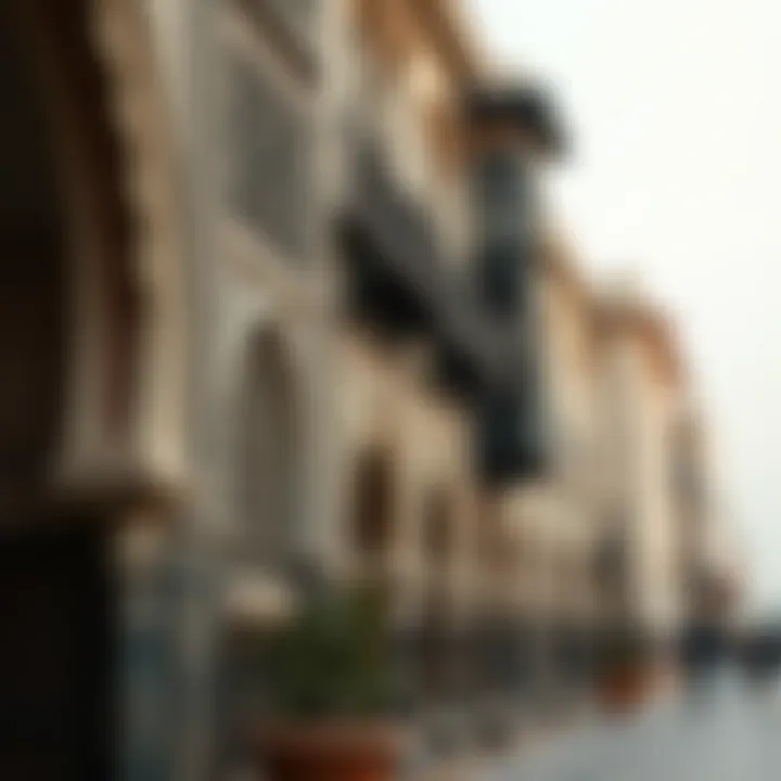 Heritage architecture in Bur Dubai showcasing intricate designs