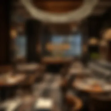 Modern dining setting in Bur Dubai with diverse cuisine