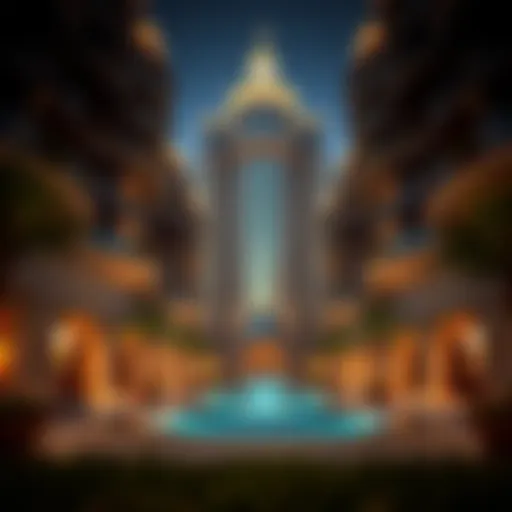 Stunning view of برج الشاطئ 2 showcasing its architectural elegance