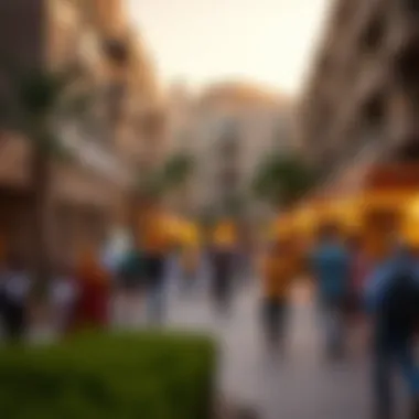 Vibrant community life surrounding برج الشاطئ 2