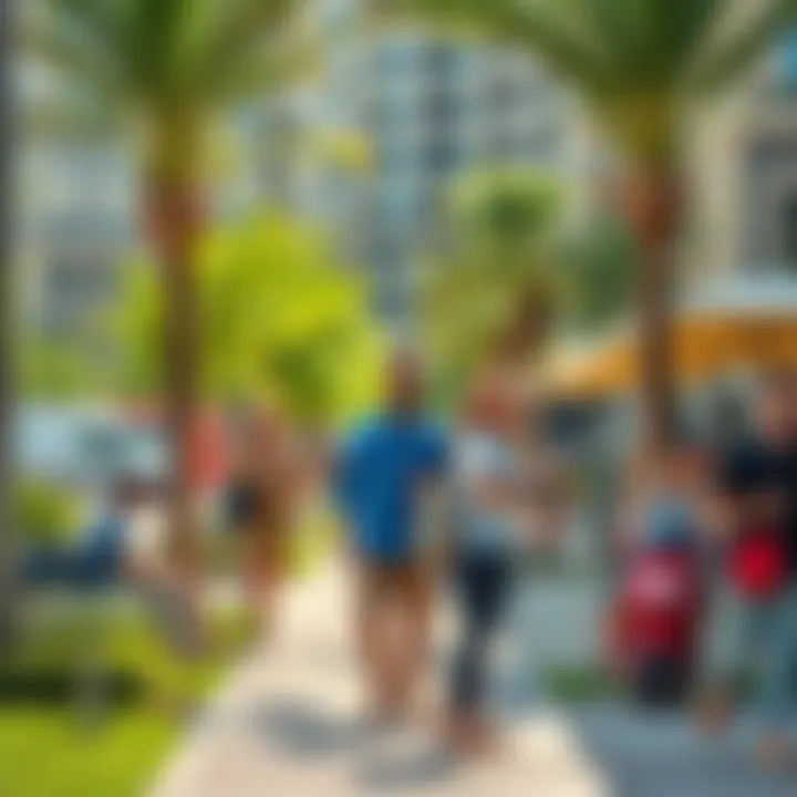 Vibrant community surroundings of Damac Canal Heights 2