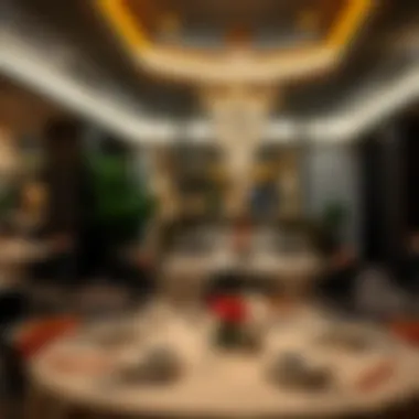 Elegant table setting in a high-end Dubai restaurant