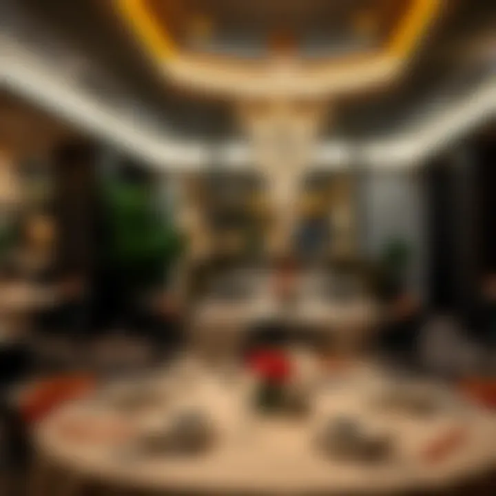 Elegant table setting in a high-end Dubai restaurant