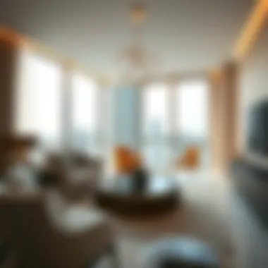 Luxury Apartment Interior in Dorra Bay Luxury apartment interior in Dorra Bay featuring modern design