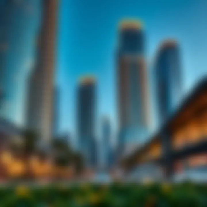 Luxurious lifestyle and modern architecture in Downtown Dubai