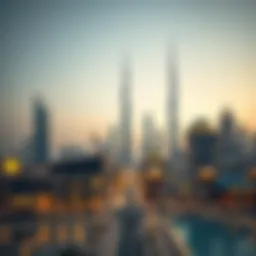 Stunning view of Dubai skyline showcasing modern architecture