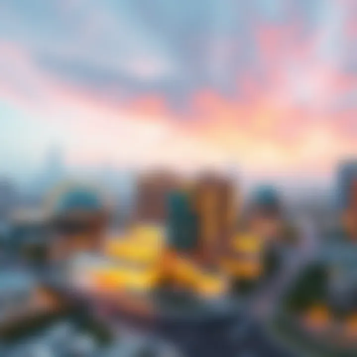 A conceptual illustration of future real estate developments in Dubai