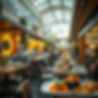 Culinary Delights at Dubai Hills Mall Diverse dining scene at Dubai Hills Mall featuring various cuisines