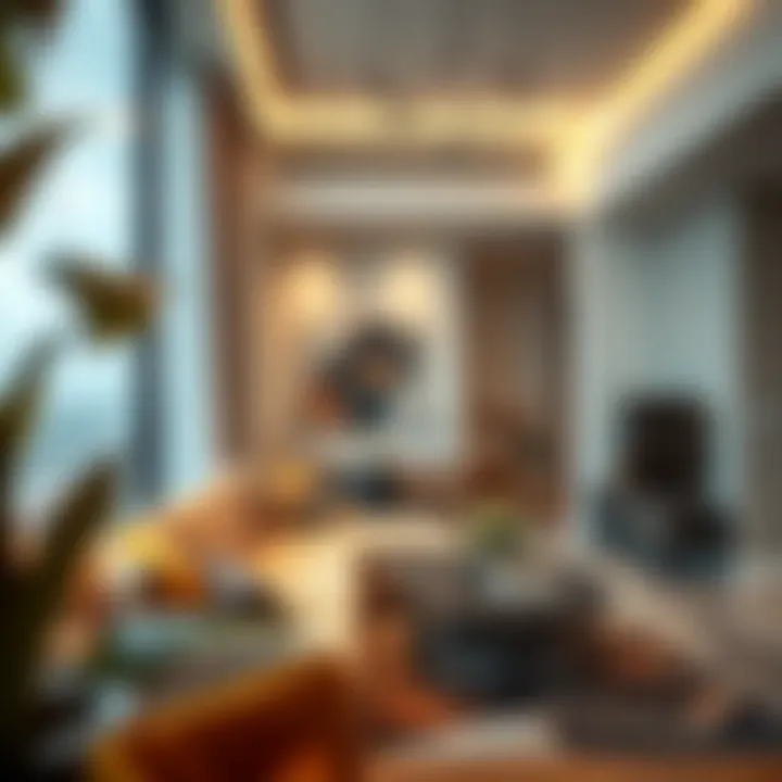 Cozy apartment interior highlighting contemporary design