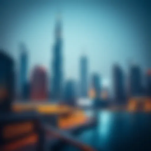 A stunning skyline view of Dubai featuring iconic skyscrapers