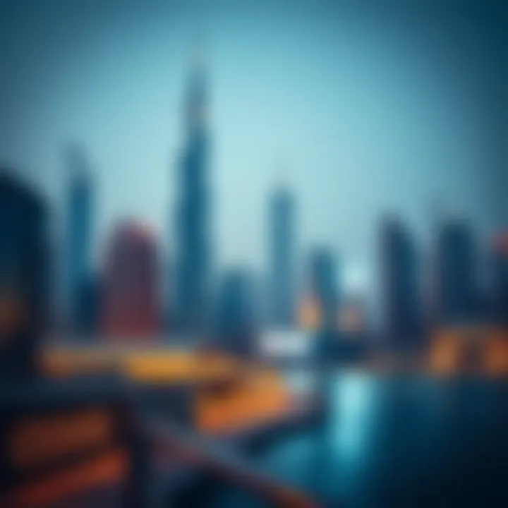 A stunning skyline view of Dubai featuring iconic skyscrapers