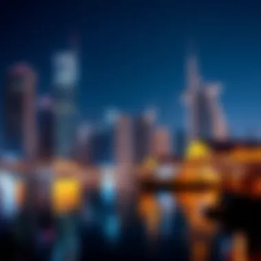 A serene view of the Dubai Marina waterfront