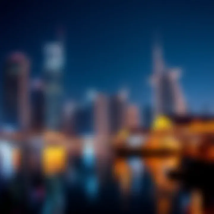 A serene view of the Dubai Marina waterfront