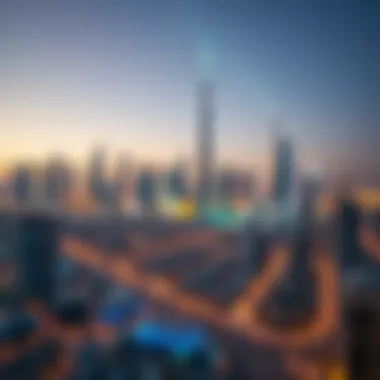 Dubai's Economic Growth Through Auctions Growing skyline of Dubai reflecting economic growth