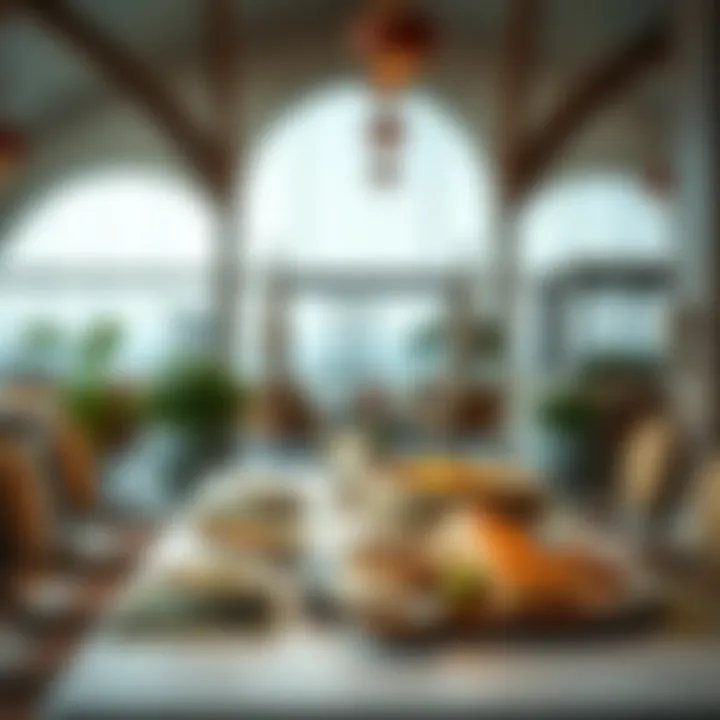 An elegant dining setup featuring traditional Emirati cuisine