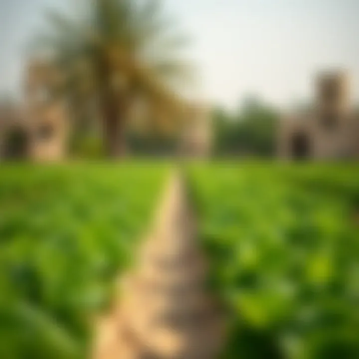 A lush farm scene highlighting sustainable agricultural practices