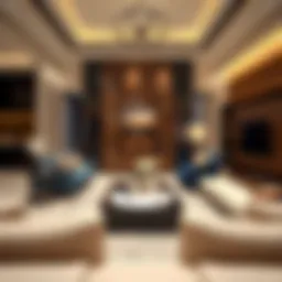 Elegant living room setup showcasing modern furniture