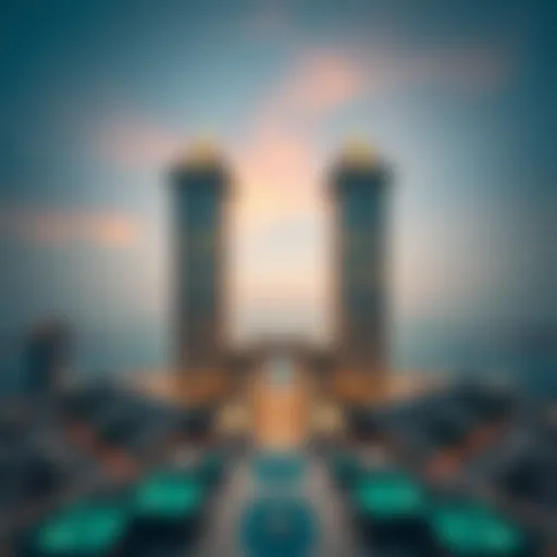 Overview of the Gate Towers in Dubai