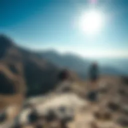 Scenic view of Hatta's rugged terrain