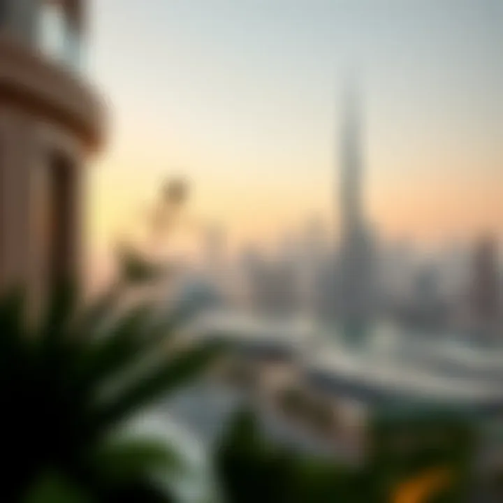 Stunning Dubai skyline view from a rental