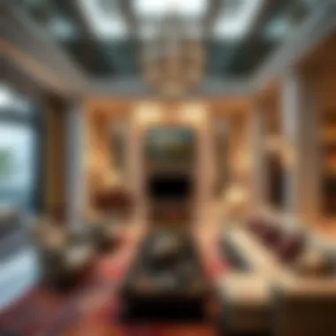 Luxurious holiday home interior