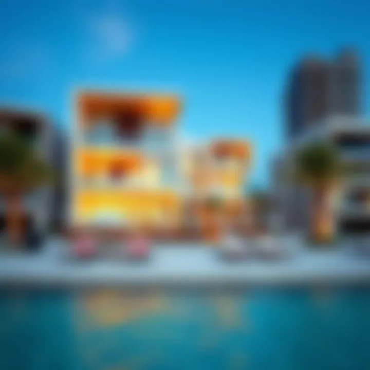 Luxurious beachfront property showcasing modern architecture at JBR